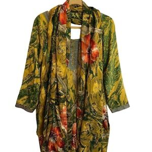 Indian Womens Kurta‎ & Saree, Silver Studded Floral Kurta & Saree F13